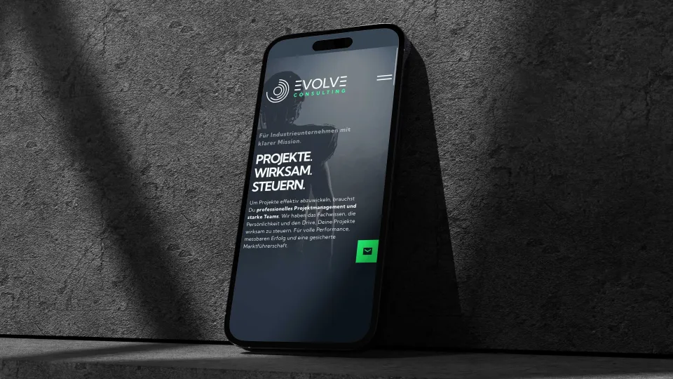 Smartphone View Evolve Consulting GmbH