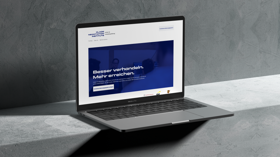 Mobile Ansicht Website glade-institut.de
